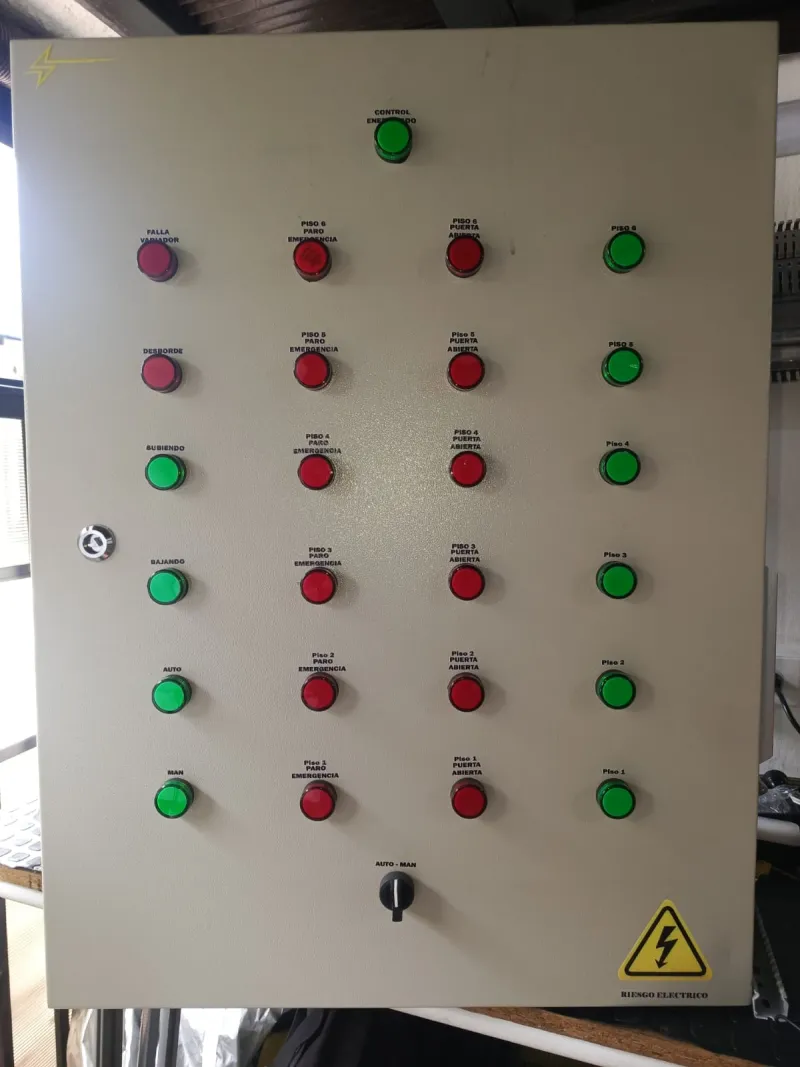 Panel de control industrial para malacate